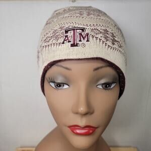 Adidas Texas A&M Maroon & Cream Knit Reversable Beanie